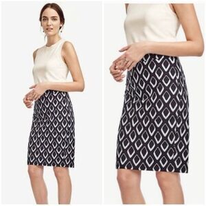 Ann Taylor Diamond Weave Pencil Skirt